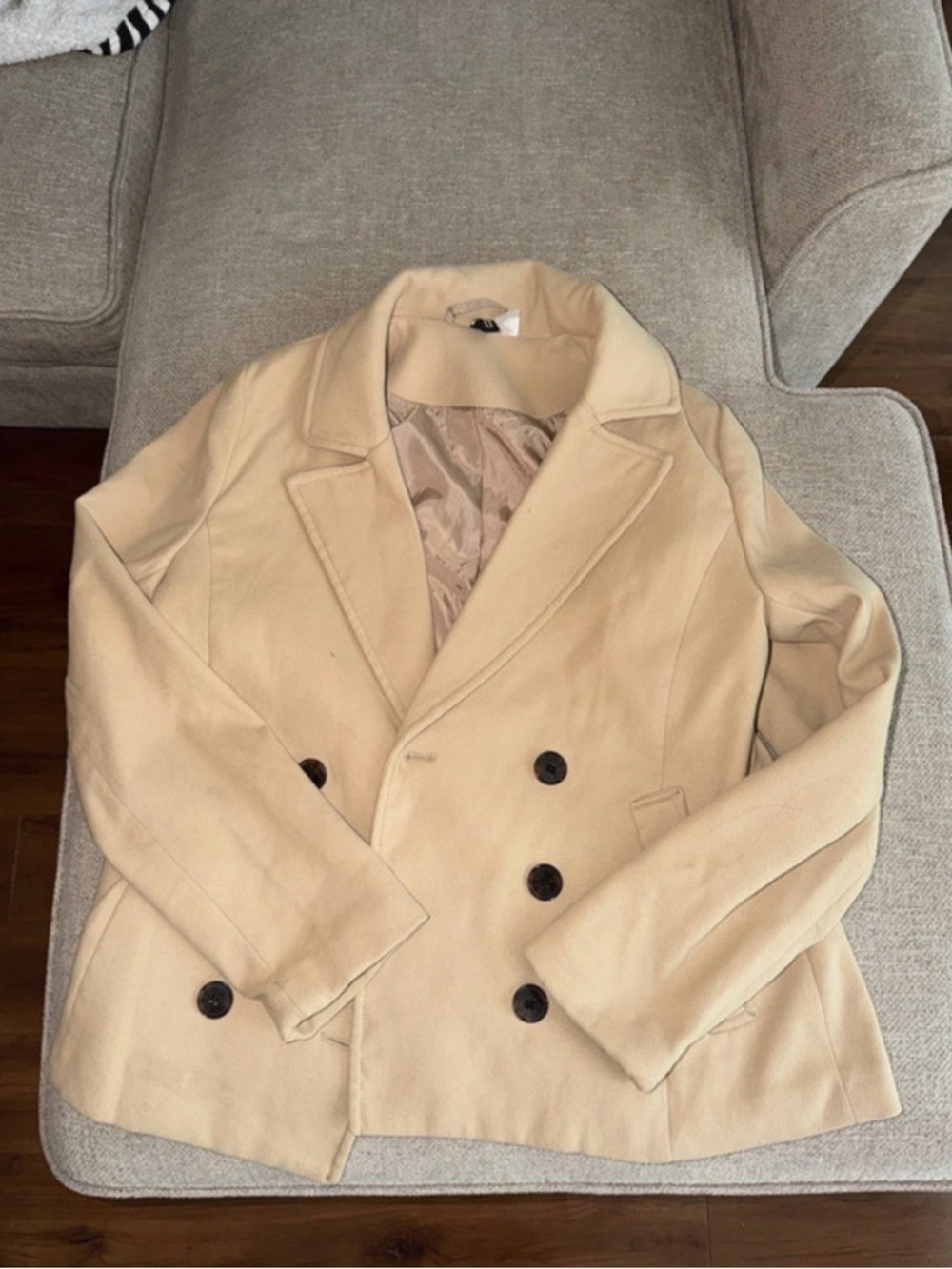 Divided Double-Breasted Peacoat